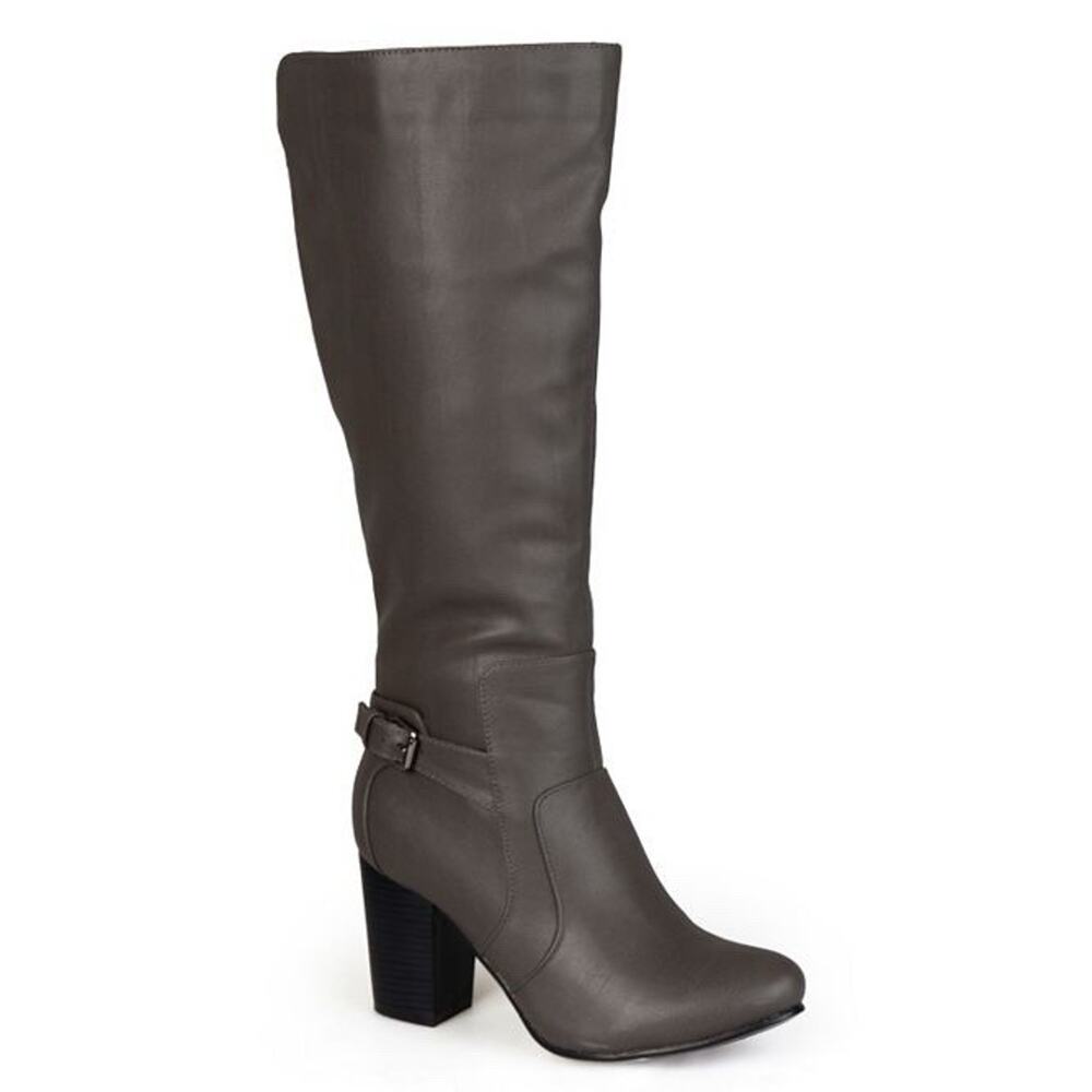 Journee Collection Carver Women’s Size 8 Grey Wide Calf Knee High Boots New